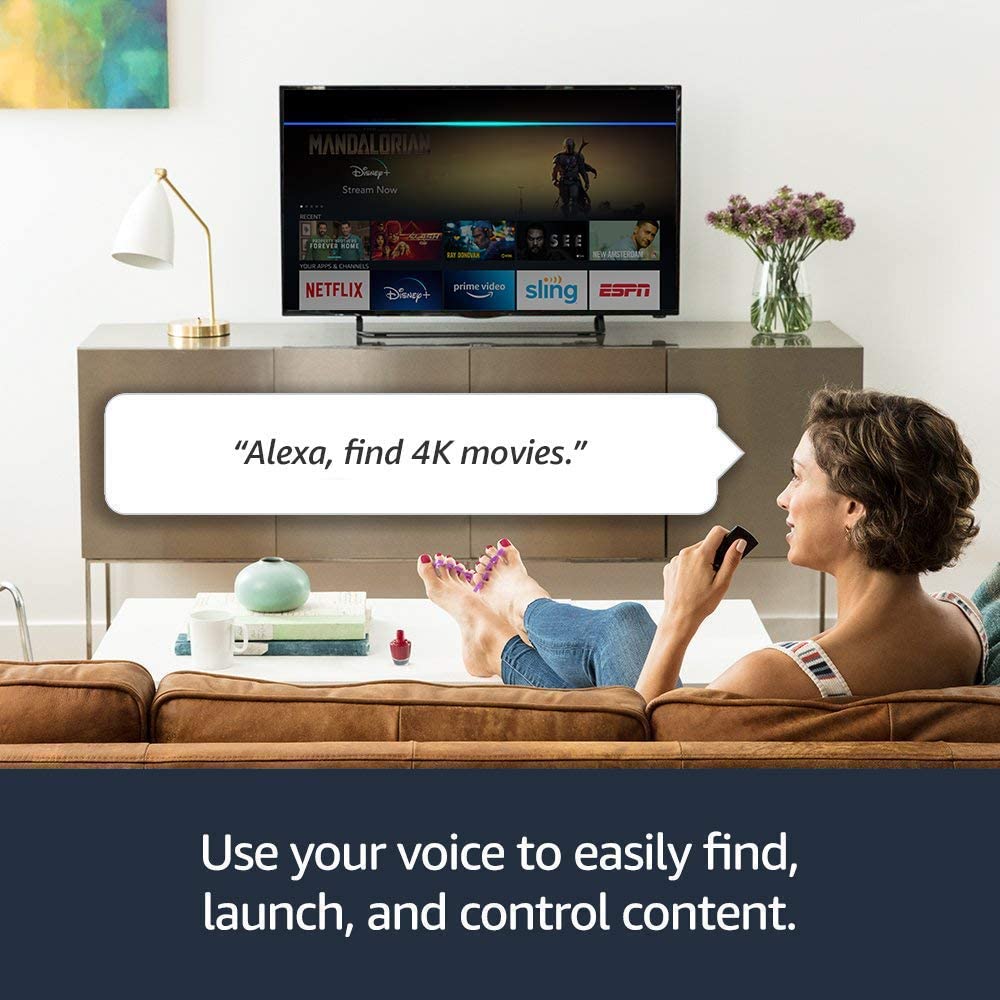 Fire TV Stick 4K streaming device with Alexa built in, Dolby Vision, includes Alexa Voice Remote, latest release Fire TV Stick 4K streaming device with Alexa built in, Dolby Vision, includes Alexa Voice Remote, latest release